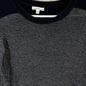 Croft & Barrow Gray & Black Sweater